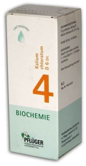 Biochemie Pflüger 4 Kalium Chloratum D6 100 ml Tropfen
