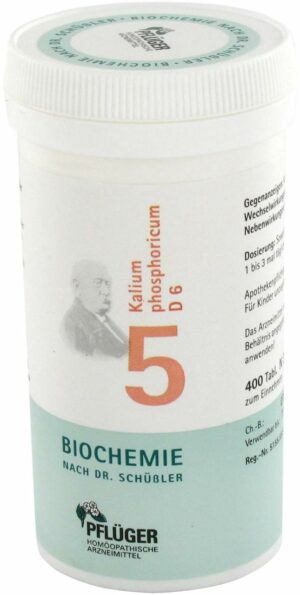 Biochemie Pflüger 5 Kalium phosphoricum D6 400 Tabletten