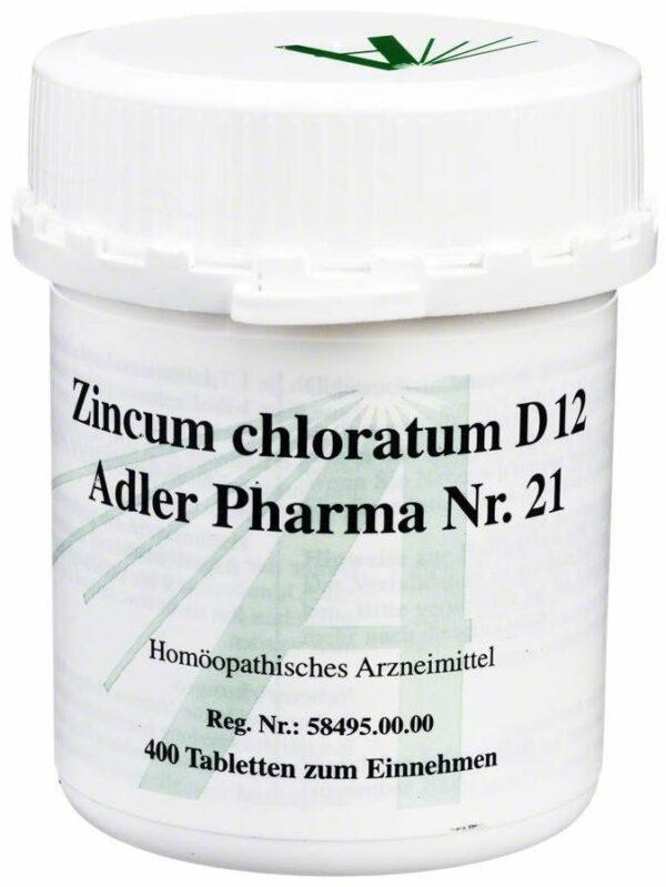 Zincum Chloratum D 12 Adler Pharma Nr. 21 400 Tabletten