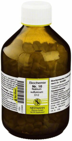 Biochemie 10 Natrium Sulfuricum D 12 1000 Tabletten
