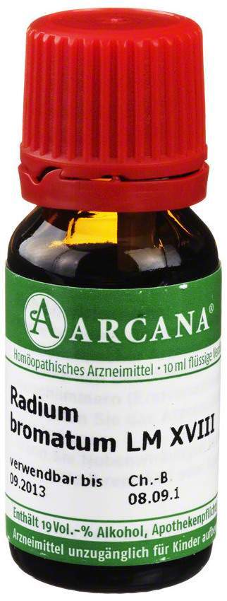 Arcana Radium Bromatum Lm18 Dilution Verdünnung 10ml