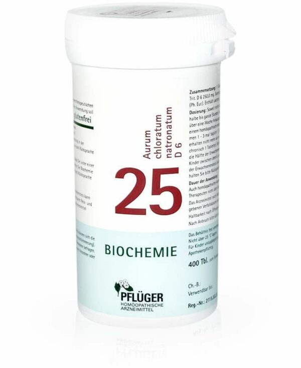 Biochemie Pflüger 25 Aurum chloratum natronatum D6 400 Tabletten