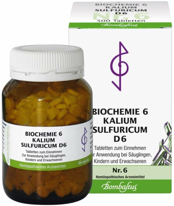 Biochemie Bombastus 6 Kalium sulfuricum D 6 500 Tabletten
