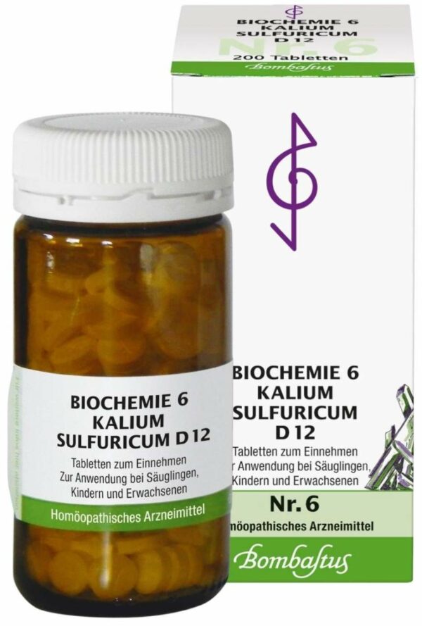 Biochemie Bombastus 6 Kalium sulfuricum D 12 200 Tabletten