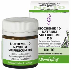 Biochemie Bombastus 10 Natrium sulfuricum D 6 80 Tabletten