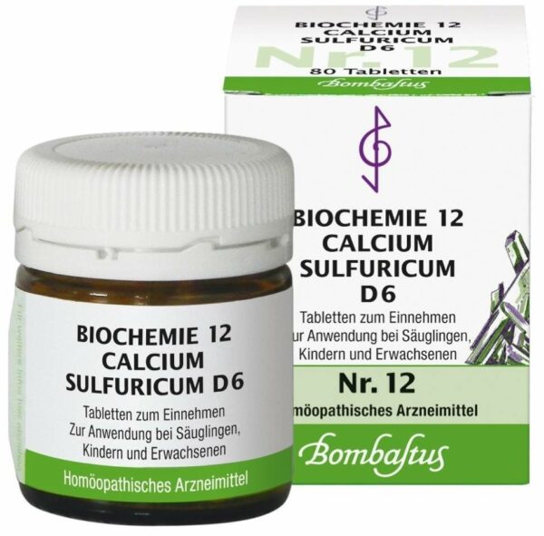 Biochemie Bombastus 12 Calcium sulfuricum D 6 80 Tabletten