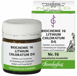 Biochemie Bombastus 16 Lithium chloratum D 6 80 Tabletten