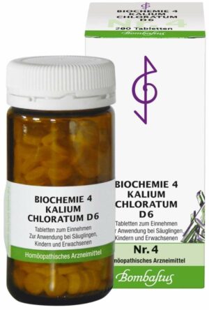 Biochemie Bombastus 4 Kalium chloratum D 6 200 Tabletten