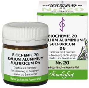 Biochemie Bombastus 20 Kalium aluminium sulfuricum D 6 80 Tabletten