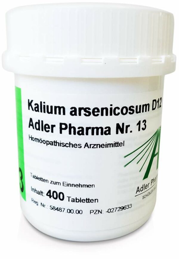 Biochemie Adler 13 Kalium Arsenicosum D 12 400 Tabletten