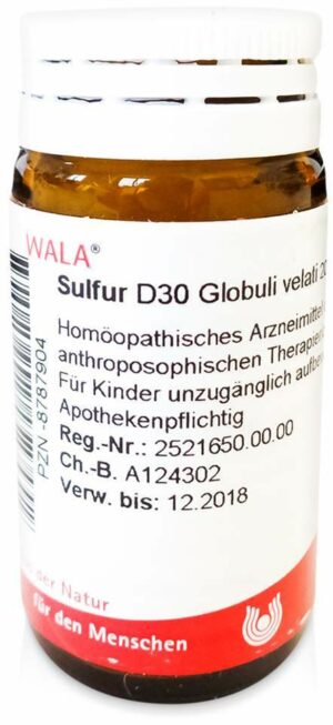 Sulfur D 30 Globuli 20 G