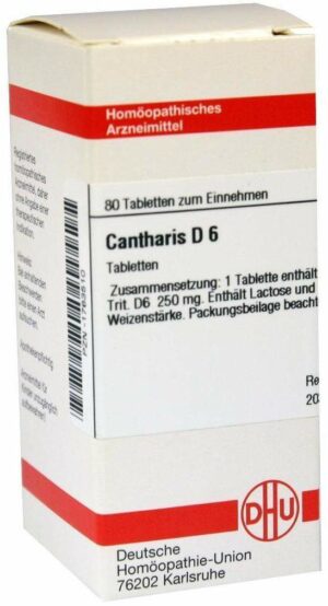 Cantharis D 6 80 Tabletten