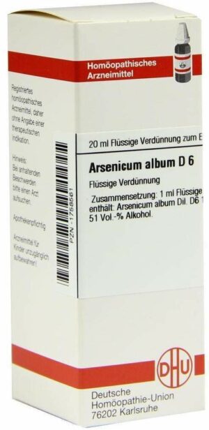 Arsenicum Album D6 Dilution 20 ml Dilution