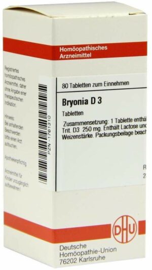Bryonia D 3 80 Tabletten