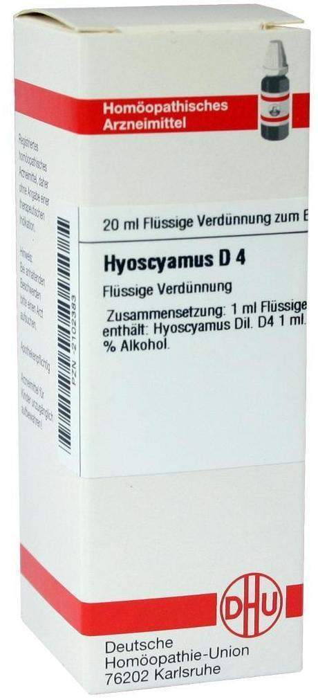 Dhu Hyoscyamus D4 Dilution D4