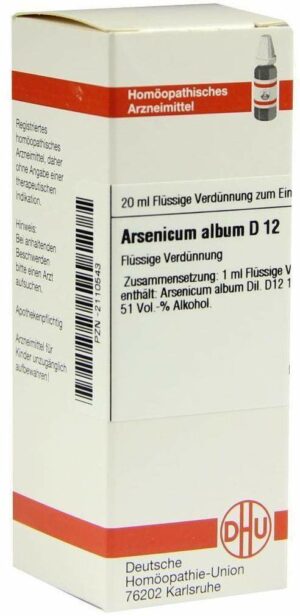 Arsenicum Album D 12 20 ml Dilution
