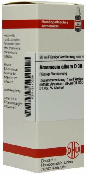 Arsenicum Album D30 Dhu 20 ml Dilution
