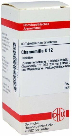 Chamomilla D 12 80 Tabletten