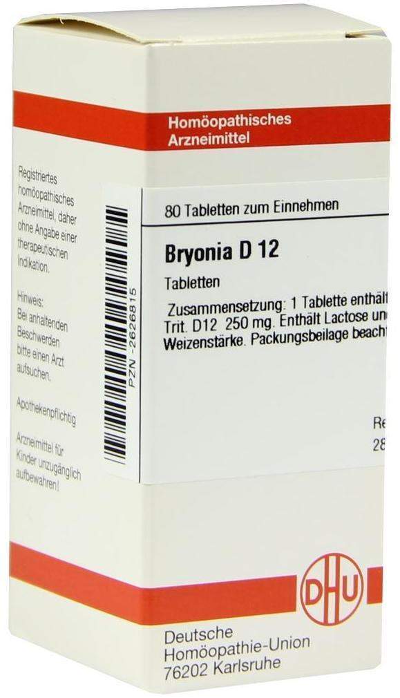 Bryonia D 12 80 Tabletten
