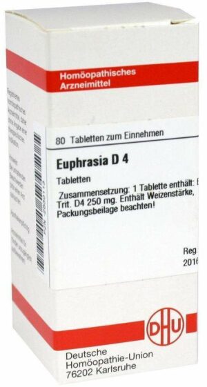 Euphrasia D 4 Dhu 80 Tabletten