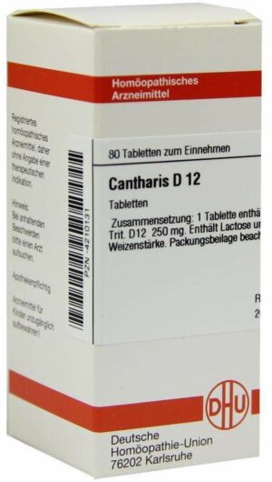 Cantharis D 12 80 Tabletten