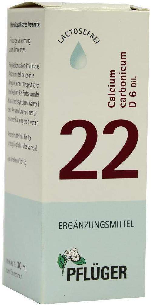 Biochemie Pflüger 22 Calcium Carbonicum D6 30 ml Tropfen