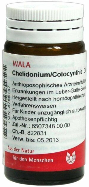 Wala Chelidonium Colocynthis Globuli 20 G