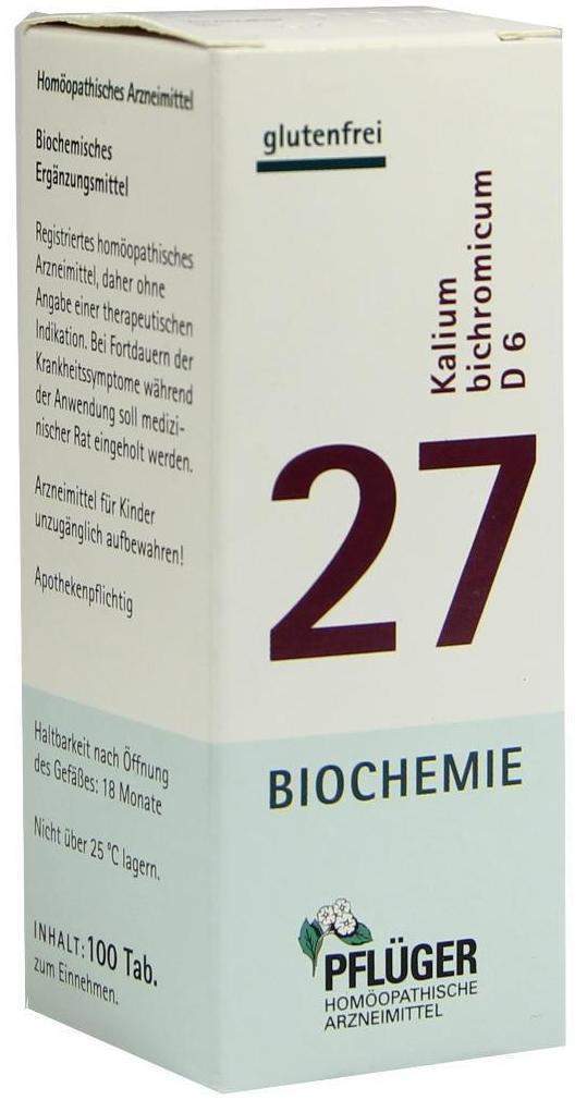 Biochemie Pflüger 27 Kalium Bichromicum D6 100 Tabletten