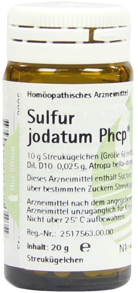 Sulfur Jodatum Phcp Globuli 20g Streukügelchen