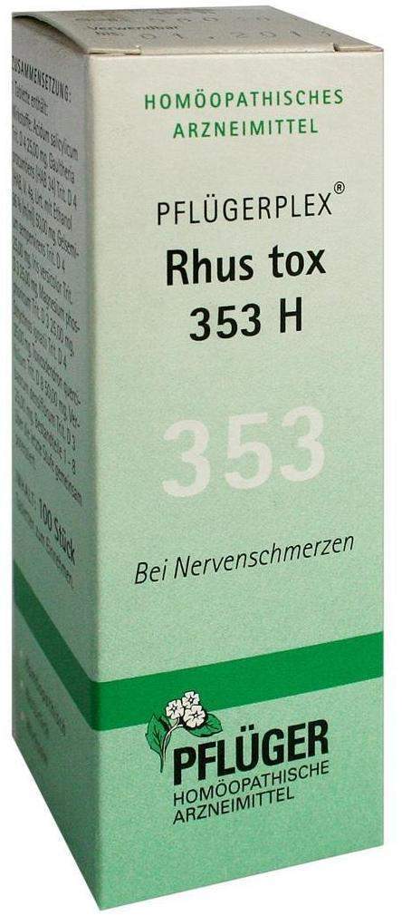 Pflügerplex Rhus Tox 353 H 100 Tabletten