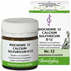 Biochemie Bombastus 12 Calcium sulfuricum D 12 80 Tabletten