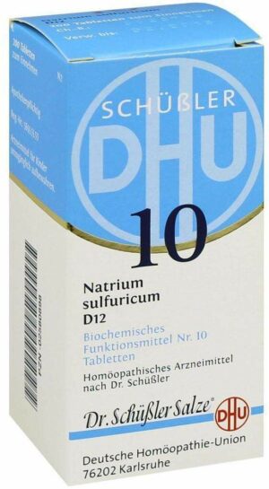 Biochemie Dhu 10 Natrium Sulfuricum D12 200 Tabletten