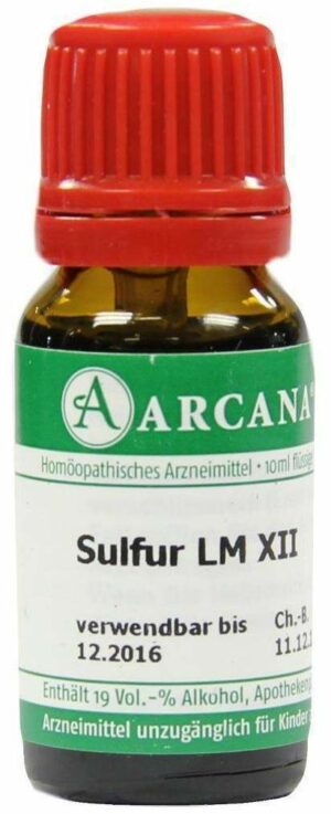 Arcana Sulfur Lm 12 Dilution Verdünnung 10ml