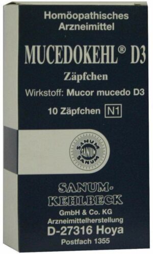 Mucedokehl D3 10 Suppositorien