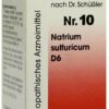 Biochemie 10 Natrium Sulfuricum D 6 Tabletten