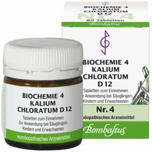 Biochemie Bombastus 4 Kalium chloratum D 12 80 Tabletten