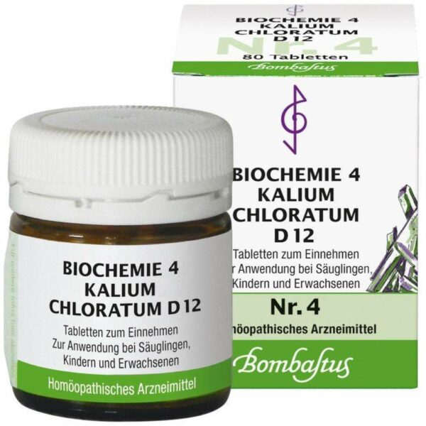 Biochemie Bombastus 4 Kalium chloratum D 12 80 Tabletten