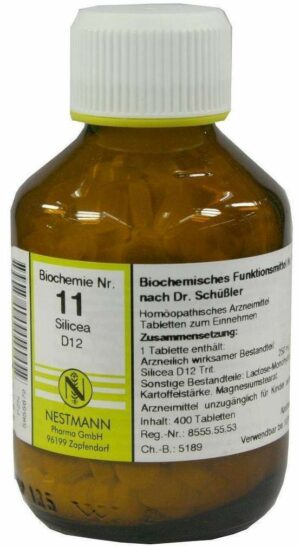 Biochemie 11 Silicea D 12 400 Tabletten