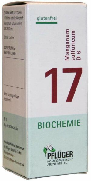 Biochemie Pflüger 17 Manganum Sulfuricum D6 100 Tabletten