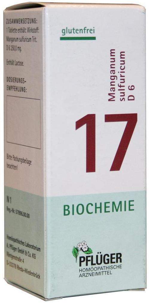 Biochemie Pflüger 17 Manganum Sulfuricum D6 100 Tabletten