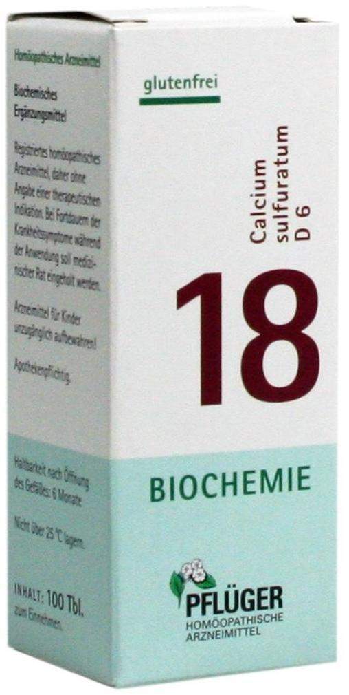 Biochemie Pflüger 18 Calcium Sulfuratum D6 100 Tabletten