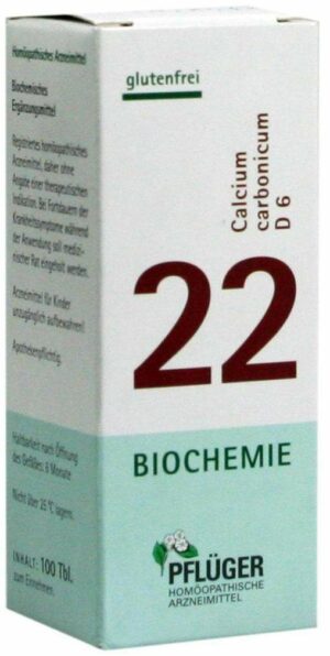 Biochemie Pflüger 22 Calcium Carbonicum D6 100 Tabletten