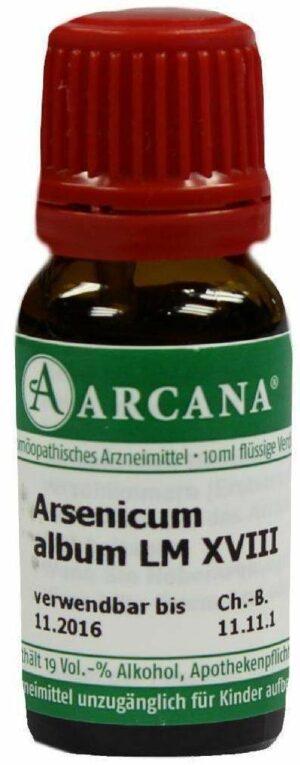 Arsenicum Album Lm 18 Dilution 10 ml
