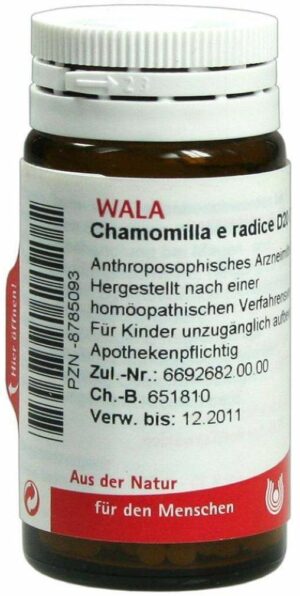 Chamomilla E Radice D 20 Globuli