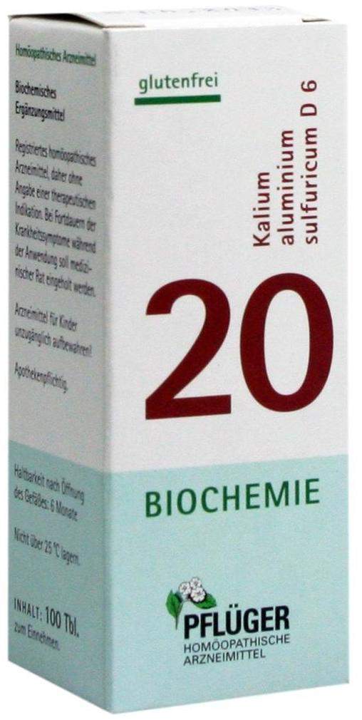Biochemie Pflüger 20 Kalium Aluminium Sulfuricum D6 100 Tabletten