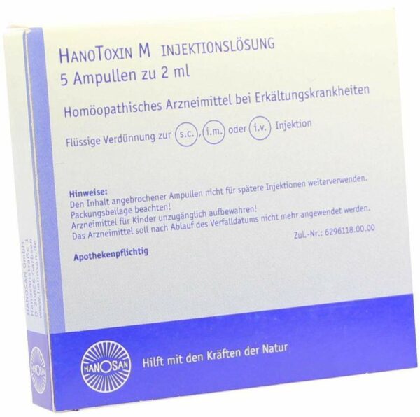 Hanotoxin M Injektionslösung 5 X 2 ml Ampullen