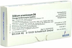 Weleda Stibium arsenicosum D8 8 x 1 ml Ampullen