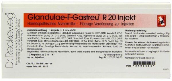 Glandulae F Gastreu R 20 Injekt Ampullen