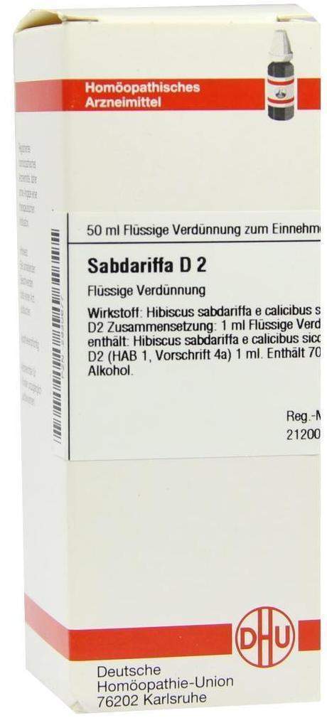 Sabdariffa D 2 50 ml Dilution
