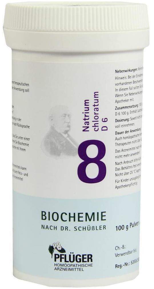 Biochemie Pflüger 8 Natrium Chloratum D6 Pulver